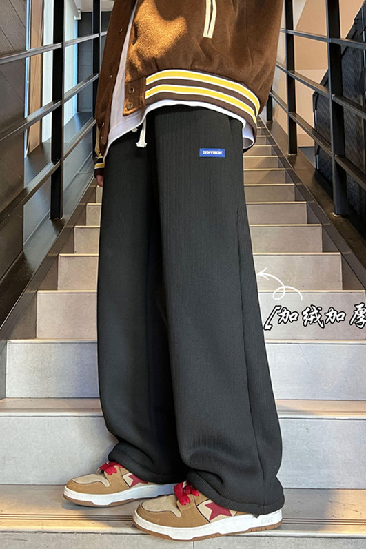 XZ616冬季新款华夫格羊羔毛加绒加厚休闲裤TY447P65控78,男装休闲裤,星座512A（原616）