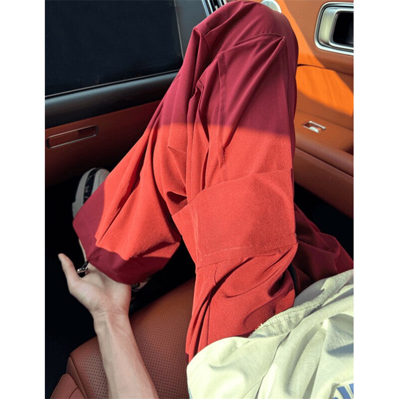 机能速干冲锋裤男宽松直筒褶皱冰丝防晒裤子夏季工装长裤KM821，男装防晒衣，星座1116A（原606A-3）