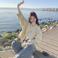 新款主推立领小外套2519-P135-K198，女装短外套，2C129