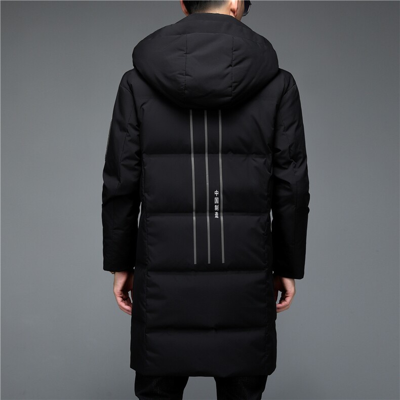 2023冬装新款中老年羽绒服男长款休闲白鸭绒外套ALXB8928-P405，男装羽绒服，电商B212（原钱塘6029）