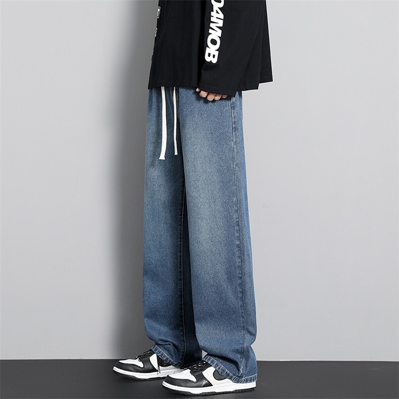 水洗直筒修身微喇牛仔裤三色高弹力高品质有大货-有加绒G136，男装牛仔裤，星座910