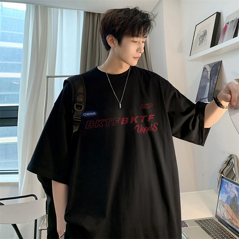 抖音得物二开现货220克夏装重磅美式高街宽松短袖t恤MT295,男装T恤,电商A486-1