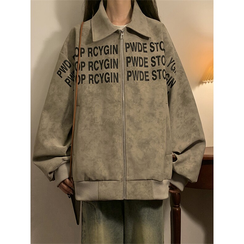 春秋季皮衣外套男女同款新款美式夹克XZ102B-1-JK2539P65，男装夹克，星座102B-1