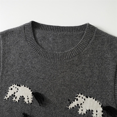 2025年秋季时尚百搭通勤简约休闲圆领小象，女装马甲，致织羊绒