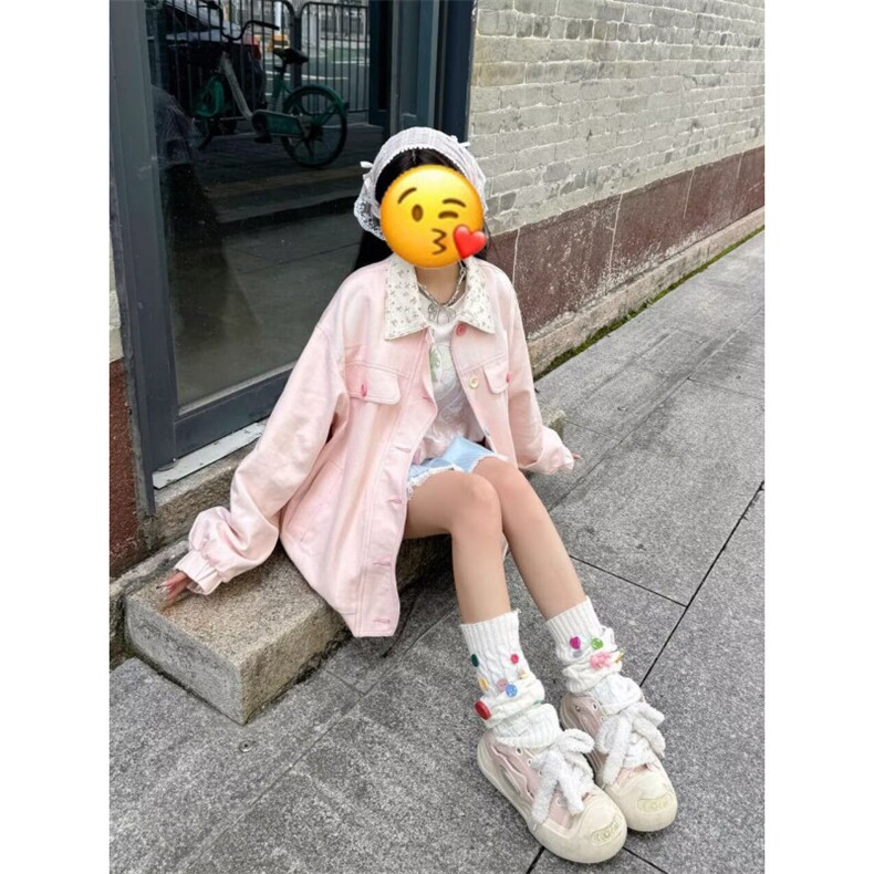 翻领碎花小香风外套女春秋款复古设计感小众上衣夹克小个子潮,男装夹克,星座506A