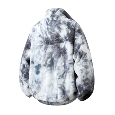 白底羊羔毛棉衣潮扎染情侣大码M-5XL毛绒外套男YG7503P128控168，男装棉衣，星座227-7