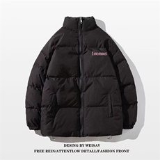 1506-1/MB1861/P60美潮牌立领冬季新款棉衣棉服宽松字母印花加厚，男装棉衣，星座1506-1