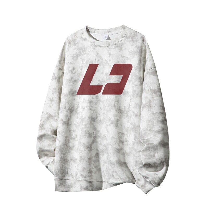 得物供货、重磅420克现货麂皮绒扎染卫衣HD019-1-LY25109ZR-P35，男装卫衣，电商019-1