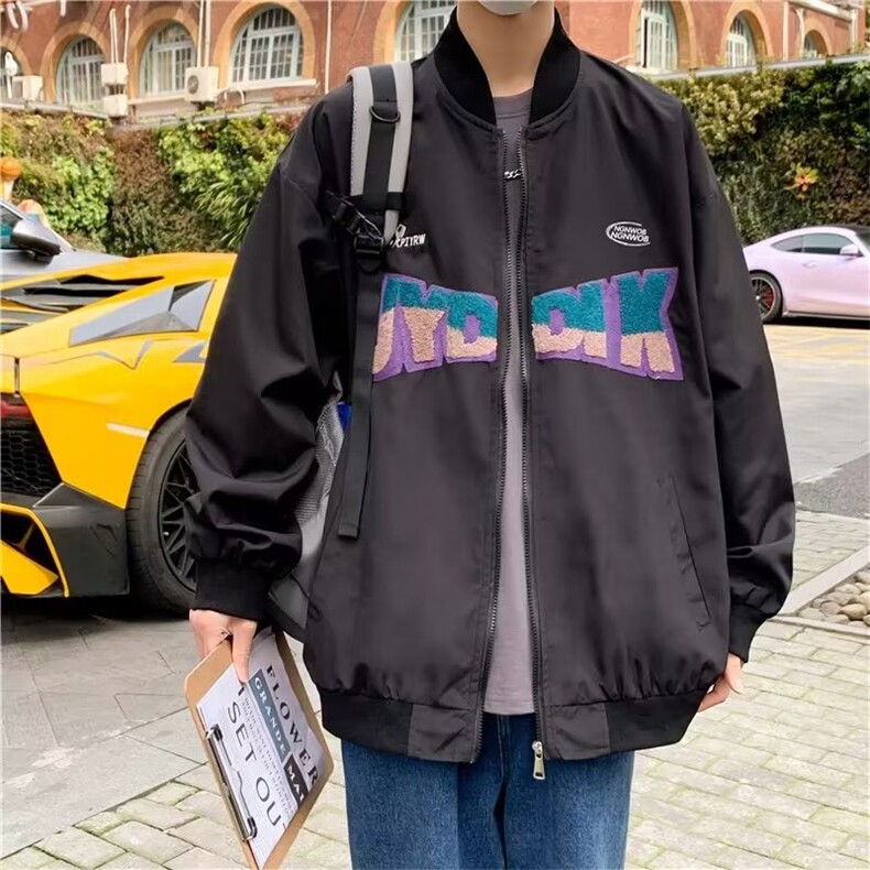 男秋季外套潮牌街头棒球服Y6545P57,男装夹克,星座1116-2