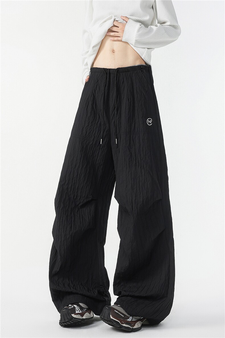 8XL-M新款速干肌理感直筒工装裤男宽松早秋休闲裤阔腿裤K9172P68,男装工装外套,电商D206-1