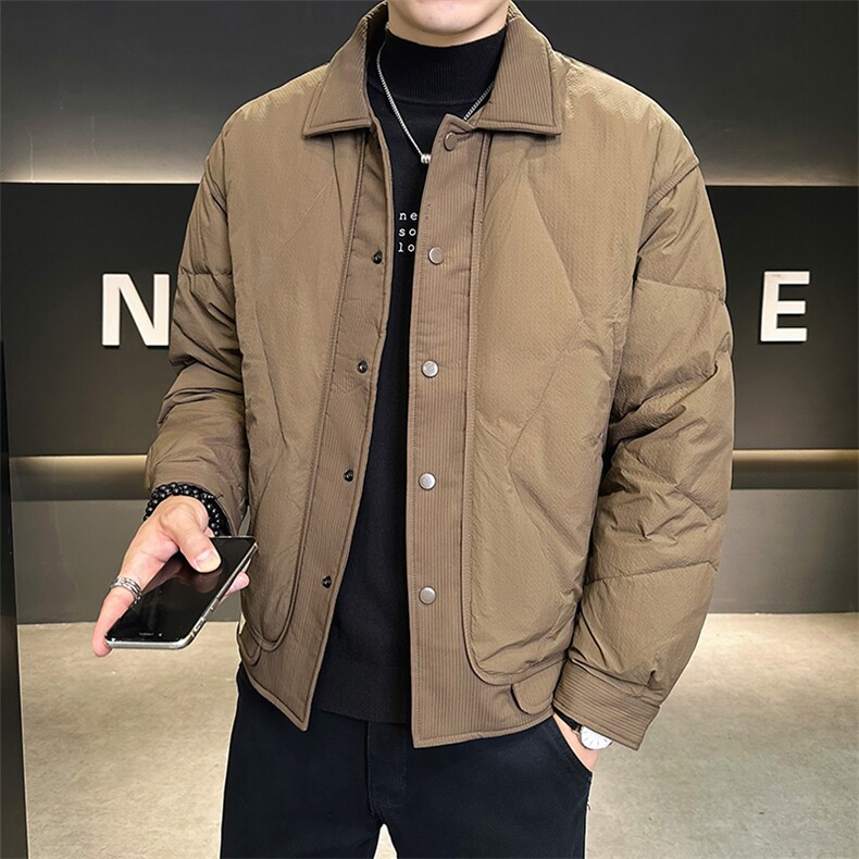 2024店主风冬季新款时尚休闲翻领拼接羽绒服外套男YR9887-P175,男装羽绒服,电商A413