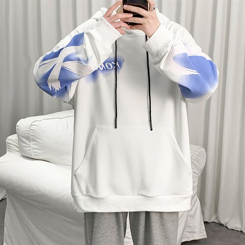 7XL-M港风长袖卫衣男2023春季新款休闲嘻哈胖子加肥加大码上衣潮,男装卫衣,钱塘717(原712)