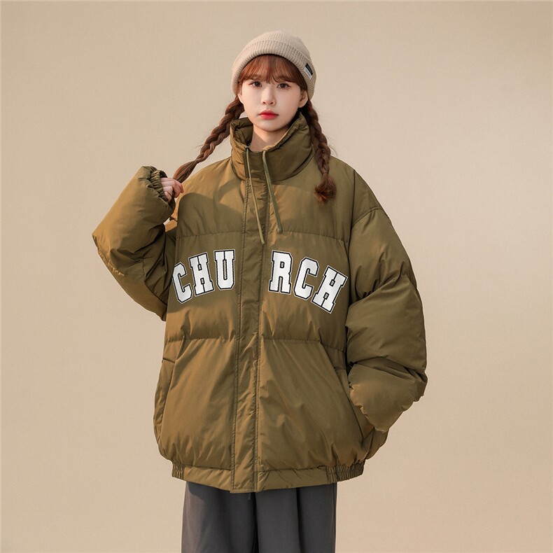 白鸭绒22冬季新款字母印花百搭立领羽绒服YR213P195控258,男装羽绒服,A247A