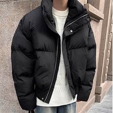网络图美式复古时尚穿搭短款棉服高街小众保暖棉衣宽松百搭外套，男装棉衣，星座715-4