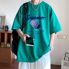 ！2024夏季新款男士华夫格短袖T恤半袖情侣体恤TXH312P25，男装T恤，电商B220