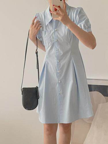 现货韩系云朵兰学院风连衣裙，女装连衣裙，汐美