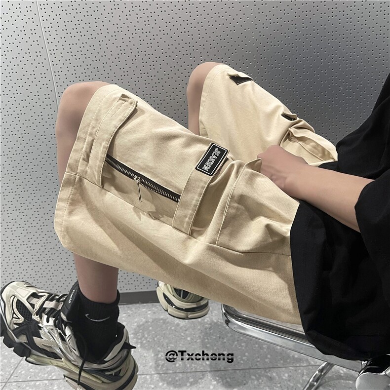 日系工装口袋短裤潮流百搭宽松休闲五分裤B315-K23276-p45控68,男装休闲裤,电商B315