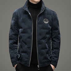 21冬季新款羽绒服男士短款立领纯色外衣保暖羽绒外套HBW2182-P220，男装羽绒服，电商B212（原钱塘6029）