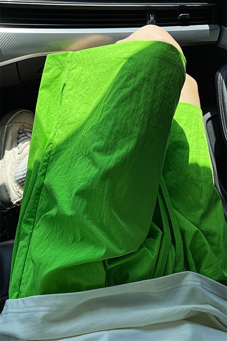 8XL-M多巴胺短裤男款夏季冰丝薄款休闲透气五分裤沙滩DK26004P25,男装休闲裤,电商B312