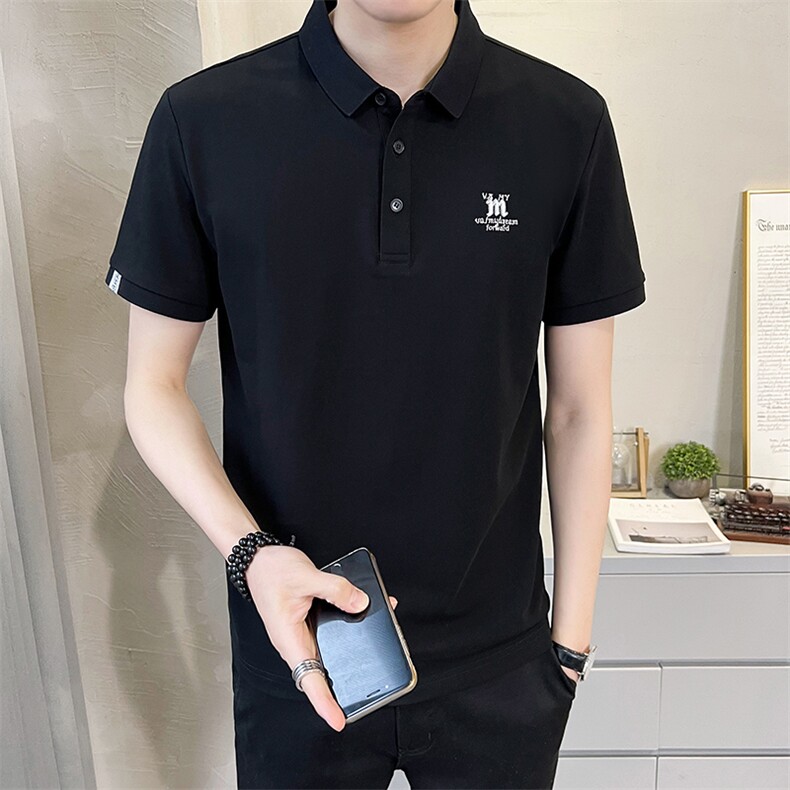 数据款男士青少年POLO衫男装翻领短袖休闲T恤A329-PL2035-P50,男装T恤,电商A329