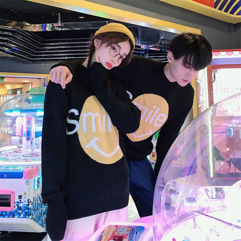 甜美加厚情侣毛衫冬装线衫半高领女士毛衣ins原宿针织衫2806/P58,针织衫/毛衣,星座1506-1