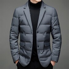 BAMJ-6037钱塘2020-2中年男士秋冬季厚款羽绒服休闲简约外套P173，男装羽绒服，钱塘207-2