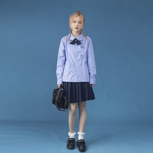 中性C316CS671P58秋装长袖衬衫泰式校服情侣装制服班服学院少年,男装衬衫,电商C316