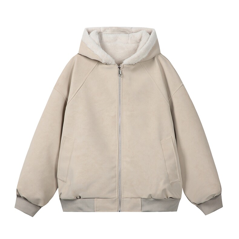 连帽座山雕pu皮加绒皮毛毛领棉衣男女外套9159-P105,男装皮衣,电商B380（原B361）