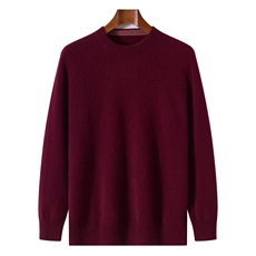 2025年秋季青春流行圆领长袖时尚百搭通勤简约休闲，男装羊绒套衫，玖雪绒羊绒