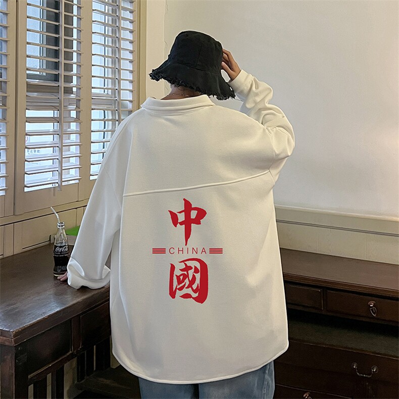 控58加厚加绒衬衫男大码长袖衬衣男外套 HC79198-P38 加绒款-P48图片