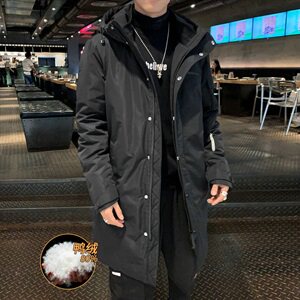 男士中长款羽绒服2020冬季新款韩版潮流加厚外套DS581T图片