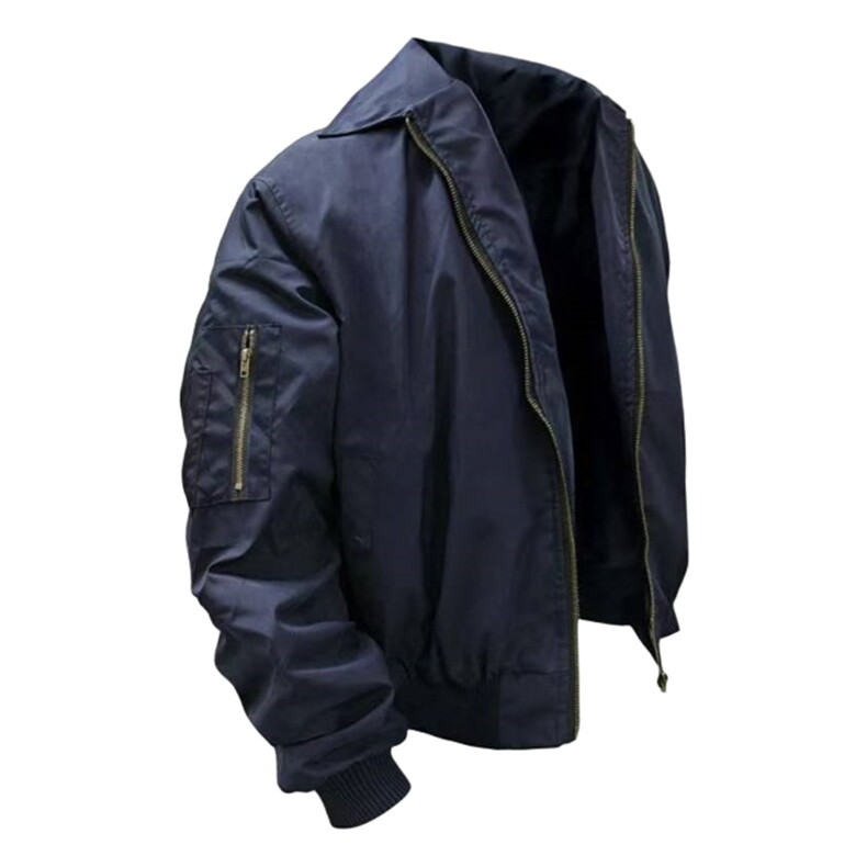 美式高街复古老钱风薄款夹克冲锋衣男女纯色休闲宽松boxy飞行外套，男装夹克，电商A443