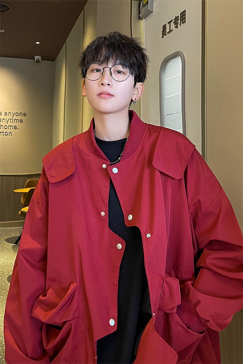错位门禁飞行员夹克男外套男棒球衣服XH26-P70,男装夹克,电商B367