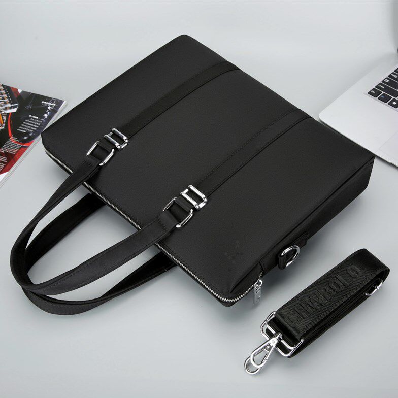 Rav Laurenma Ball briefcase Men's Oxford Canvas Waterproof Computer File Handbag Business Customised Light Business Meeting Bag