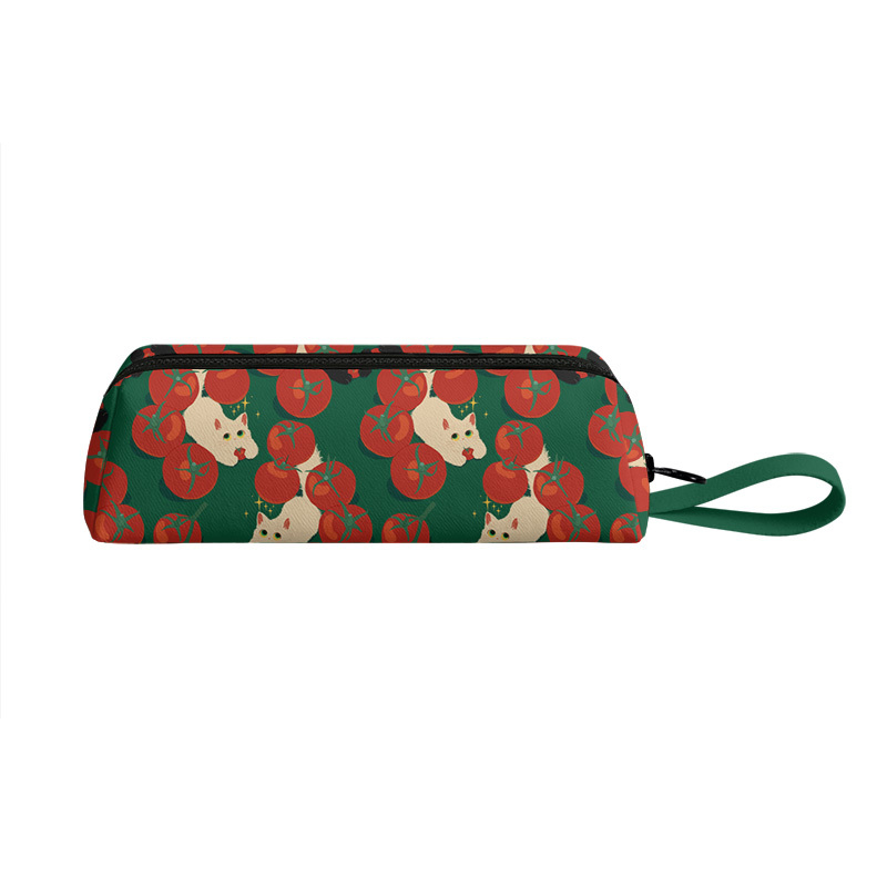 Inkix Mage Tomato Tomato Cat Healing Children's Day Birthday Gift School Class Trapezoidal Pencil Bag Inkix Mage Tomato Tomato Cat Healing Children's Day Birthday Gift School Class Trapezoidal Pencil Bag