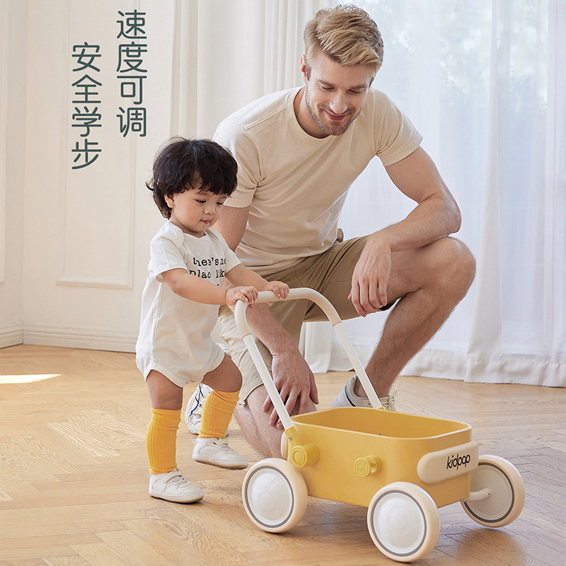 детские ходунки kidpop для мужчин и женщин, многофункциональная прогулочная коляска из массива дерева с защитой от о-образных ножек