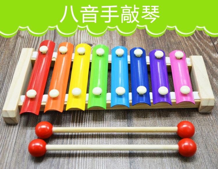 Trẻ sơ sinh tám tay gõ piano nhỏ xylophone 8 tháng bé câu đố giáo dục sớm đồ chơi nhạc cụ 1-2-3 tuổi