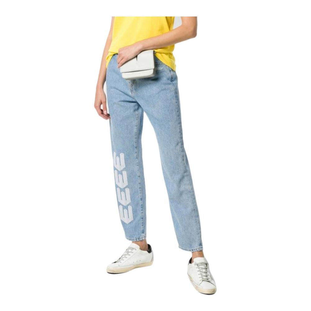 Off-trắng Bà xanh bông Jeans