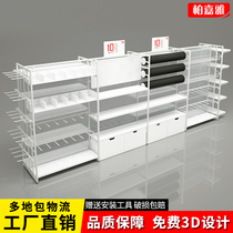 Mingchuang cosmetics jewelry double-sided Nakajima shelf Mother and child stationery display rack Boutique display rack Display shelf