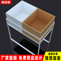 Youpin multi-functional supermarket shopping mall promotion special sale gift pile wood square pile head display rack shelves