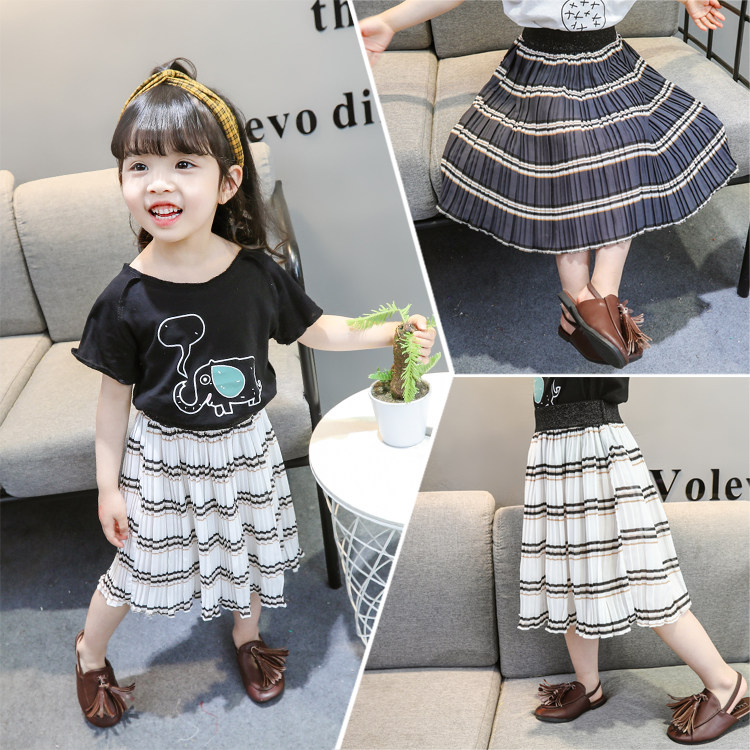 2020 new summer dress girl snowspun half body dress 0-1-2-3-4-5 year old Spring and autumn female baby Peppleskirt