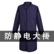 Анти -статическое длинное рукав Скрытый синий пальто