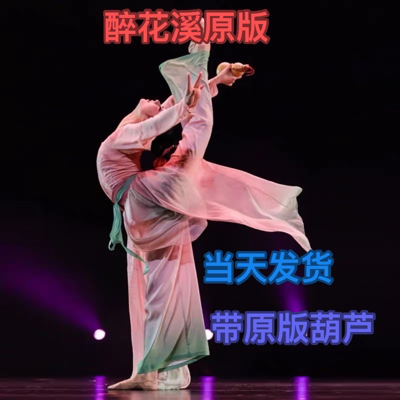 Classical Dance Costumes, Chinese Dance Drunken Huaxi's Same Style Dance Costumes, Elegant Practice, Art Test Performance, Taoli Cup