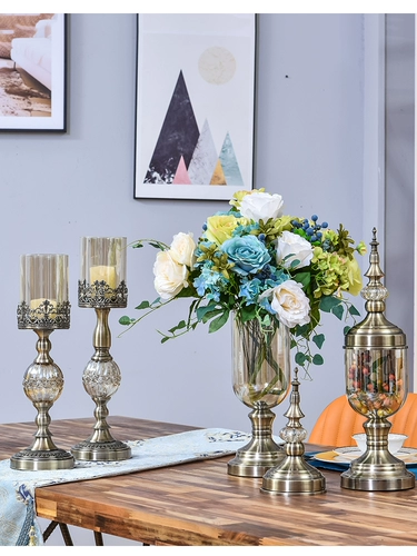 Стеклянное прозрачное украшение для гостиной, европейский стиль, легкий роскошный стиль, популярно в интернете, в американском стиле