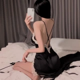 Сексуальная шелковая летняя пижама, юбка, кружевной комплект, тонкий банный халат, эффект подтяжки