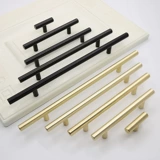 Сплошная длинная полоса алюминиевая алюминиевая черная золотая медная ручка современная минималистская ручка дверного шкафа