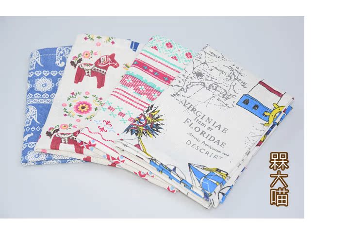 2 cái của phim hoạt hình in ấn cotton linen placemat vải duy nhất đôi dày cách nhiệt khăn ăn sinh viên phương tây khăn trải bàn