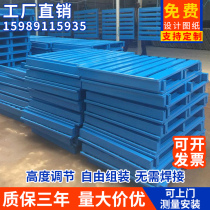 Customized metal mobile factory direct moisture-proof gold steel non-slip logistics forklift warehouse shelf iron pallet card board