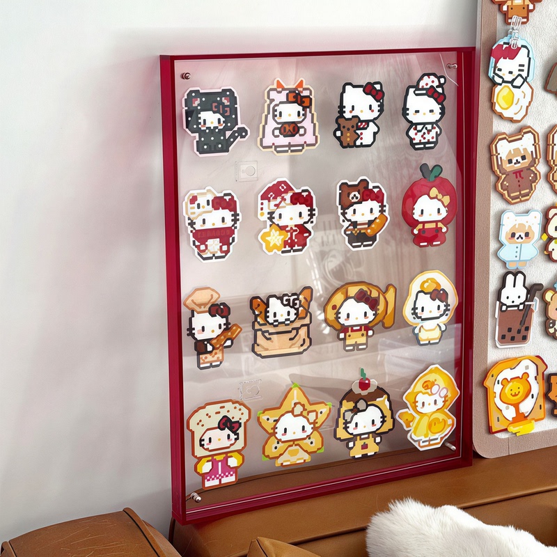 Acrylic Display Stand for Bead Art Frames, Transparent Display Rack for Bead Art, Finished Bead Art Storage Box Display Frame