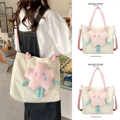 Вместительная и большая милая сумка через плечо для школьников, шоппер, поясная сумка, подходит для студента, коллекция 2022